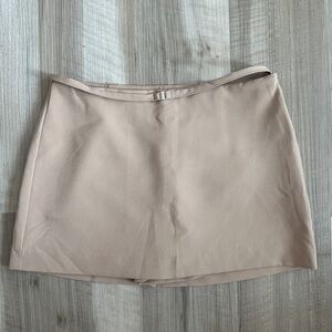 Love Tree Beige Mini Skirt